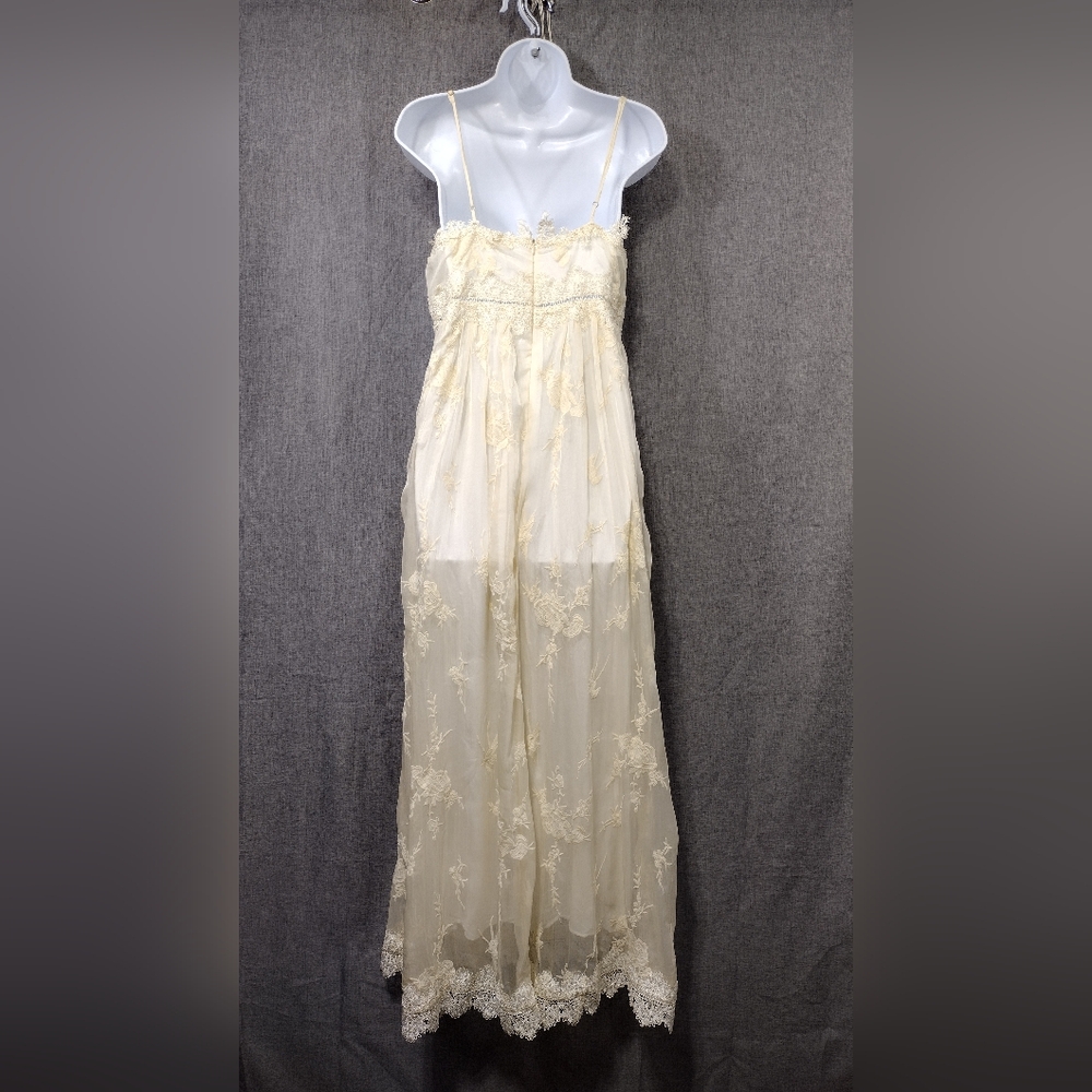 SOLD Altard State Floral Lace Maxi Dress Women's L Cream Fairy Retro Y2K 90s - Picture 5 of 8